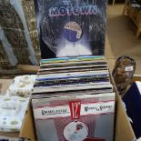 A box of 12" singles including Motown, Mary Wells, and Atlantic Starr