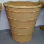 A large terracotta garden pot, W72cm, H73cm