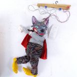 A Pelham puppet - wolf, 37cm