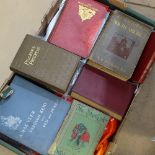 A box of various books