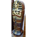 A modern King Tutankhamun design CD cabinet, H122cm