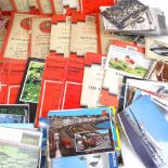 A large quantity of Vintage Ordnance Survey 1" maps and a box of loose postcards (2 boxfuls)