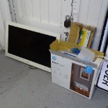 A Toshiba flat screen TV, an Envoy 6020 printer etc