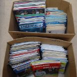 2 boxes of late 20th century football official programmes, Clubs include Brighton & Hove Albion,
