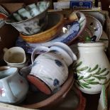 Large quantity of ceramics and Studio pottery, including Janet Adam bowl, Star Pottery jug etc (