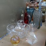 Whitefriars decanter and jugs, paperweights etc