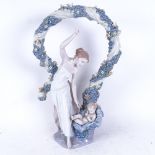 A large Lladro Millenium Collection Rebirth porcelain group, model no. 6571, height 41cm