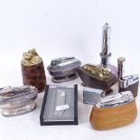 Vintage table lighters etc