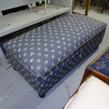 An Edwardian upholstered ottoman, L125cm