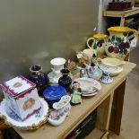 Figures including Doulton, jugs etc