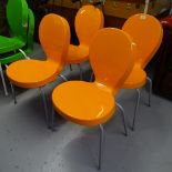 A set of 4 Ross Lovegrove FOE Figure of Eight chairs for Gebruder Thonet, Vienna 1990s, moulded