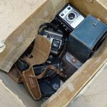 A quantity of various Vintage cameras, including Coronet, Campro, Ful-Vue etc (boxful)