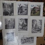 Large group of prints, including some of local interest by S J Heady