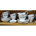 Colclough part tea set, and other teaware