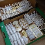 A large quantity of porcelain toast racks, including Burleigh Ware etc (approx 30)