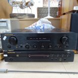 A Vintage Marantz 2-section stacking Hi-Fi system, comprising integrated amplifier PM6002 and CD