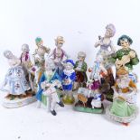 Various porcelain figures, tallest 24cm