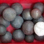 Various croquet balls (boxful)