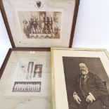 Various early 20th century photographs, including 1911 cricket team photograph (3)