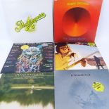 Various vinyl LPs and records, including Robin Trower, Mike Oldfield, Mother Focus etc