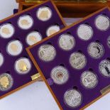 A Queen Elizabeth II Golden Jubilee silver coin collection by the Royal Mint, in original