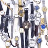 A box of miscellaneous wristwatches