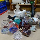 Paperweights, a NAO cat, miniature Buddhas, photo album, and other interesting items