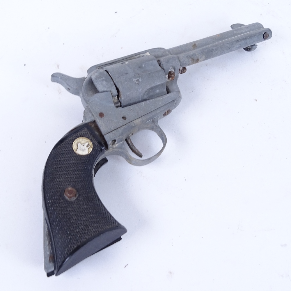 A replica Colt revolver, 4" cylindrical barrel with steel frame and plastic grips - Image 2 of 2