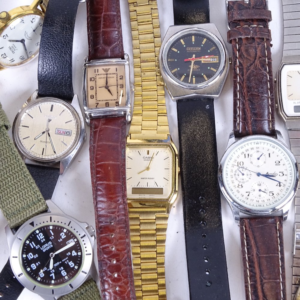A collection of mixed gent's wristwatches, to include Lorus, Seiko etc - Image 2 of 2