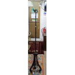 *WITHDRAWN* An Empire style standard lamp with metal shade, H176cm