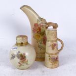 3 pieces of Royal Worcester, including 1116 jug, 1039 jar, and 1047 jug, largest height 20cm (3)