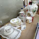 Various ceramics, including Royal Albert Covent Garden Fruit Series plates, Booths Floradora tea