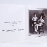 ROYAL INTEREST - 1992 Christmas card with original signatures of Charles and Diana