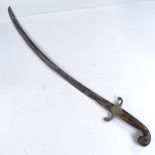 A 19th century Russian sabre with horn-mounted handle Overall complete condition. Some tarnishing to