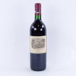 A bottle of red Bordeaux wine, 1994 Chateau Lafite Rothschild, First Growth 1er Grand Cru Classe,