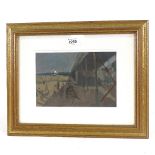 Arthur Stewart MacKay (born 1909), oil, pier at Ryde, 6" x 8.5", framed Good condition