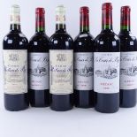 6 bottles of red Medoc wine, 4 x 2009 Chateau La Tour de By, 2 x Chateau Rollan de By, 75cl Lots 601