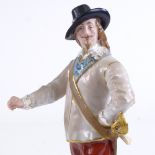 Royal Worcester figure, Charles I after Van Dyck, no. 2651, height 24cm Missing cane, otherwise