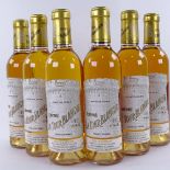 6 half bottles of Sauternes, desert wine, 2005 Chateau la Tour Blanche, Sauternes, 37.5cl Lots 638