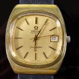 OMEGA - a Vintage gold plated stainless steel Seamaster automatic wristwatch, ref. 166.0205, circa