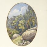 Lt Col J A Armstrong RE, watercolour, Indian landscape, circa 1864, inscribed verso, 13" x 9",