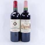 2 bottles of red Bordeaux wine, 2006 Pomerol, Vieux Chateau Certan and Chateau Chantalouette, 75cl