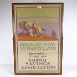 Prepare Now To Profit Later, original National Savings Committee poster, designed by Whydale,