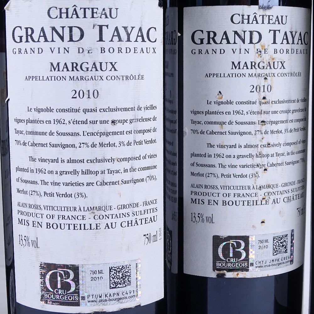 6 bottles of red Bordeaux /Margaux wine, 2 x Chateau Lascombes 2004, 2 x Chateau Grand Tayac 2010, - Image 2 of 2