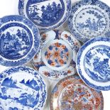 A group of Chinese porcelain plates (12)