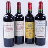 4 Bottles of red Bordeaux / Saint-Emilion wine, 2 x Chateau La Dominique 2009, Chateau Puy-Blanquet