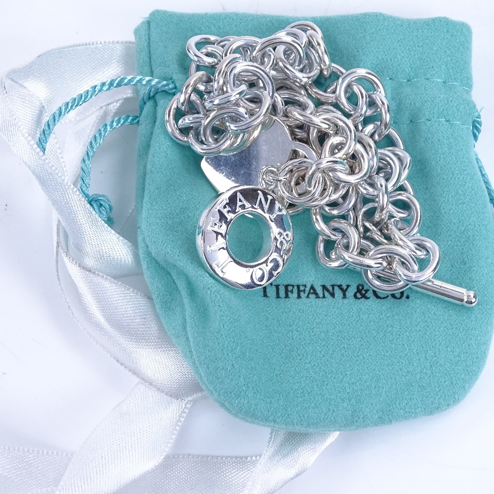 A brand new Tiffany & Co sterling silver Tag Toggle necklace, necklace length 40cm, 63g, boxed - Image 4 of 5