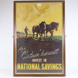 For A Certain Harvest Invest in National Savings, original National Savings Committee poster,