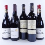 5 bottles of red wine from the southern Rhone and Languedoc, 2 x 2009 Chateau Puech-Haut, Cuvee