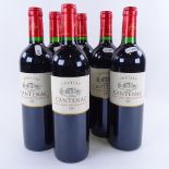 6 bottles of red Bordeaux wine, 2009 Chateau Cantenac, Sait Emilion Grand Cru, 75cl Lots 601 to 637